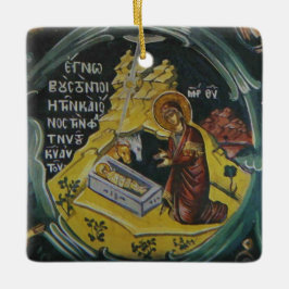 Geburt Christis-Ikonen-Verzierung Keramikornament