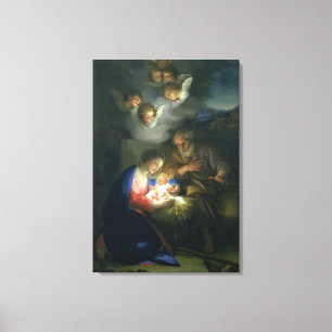 Geburt Christis-Szene Leinwanddruck
