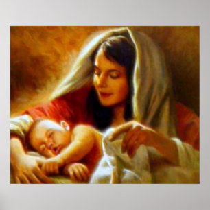 Geburt Christis-Szenen-Geschenke für Weihnachten Poster