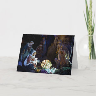 Geburt Christis-Szenen-Weihnachtskarte Feiertagskarte
