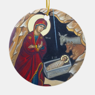 Geburt Christis-Verzierung - fertigen Sie die Keramik Ornament