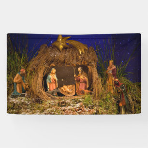 Geburt Christisszene Banner