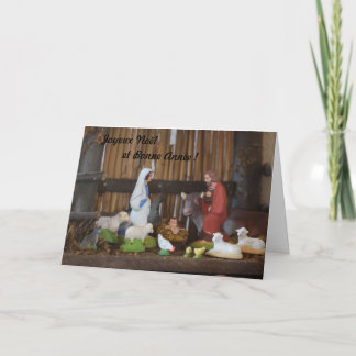 Geburt Christisszene Feiertagskarte
