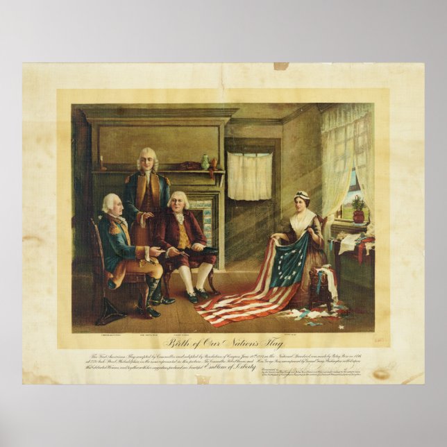 Geburt der Flagge unserer Nation durch Thomas & Wy Poster (Vorne)