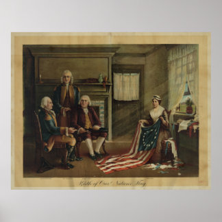 Geburt der Flagge unserer Nation Poster