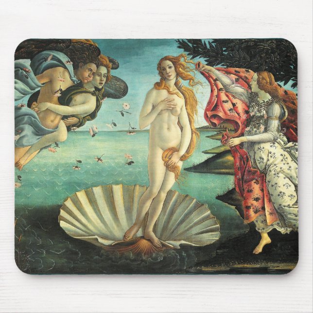 Geburt der Venus, 1485 Mousepad (Vorne)