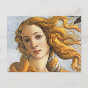 Geburt der Venus Detail, Botticelli Postkarte