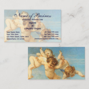 Geburt der Venus, Engelsdetail von Cabanel Visitenkarte