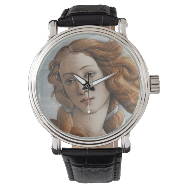 Geburt der Venus im Detail von Sandro Botticelli Armbanduhr (Vorderseite)