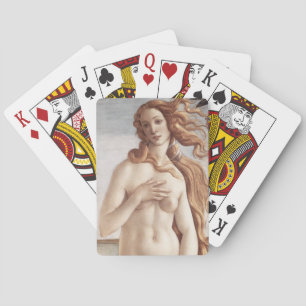 Geburt der Venus im Detail von Sandro Botticelli Spielkarten