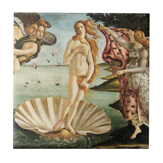 Geburt der Venus Malerei Fliese (Vorderseite)