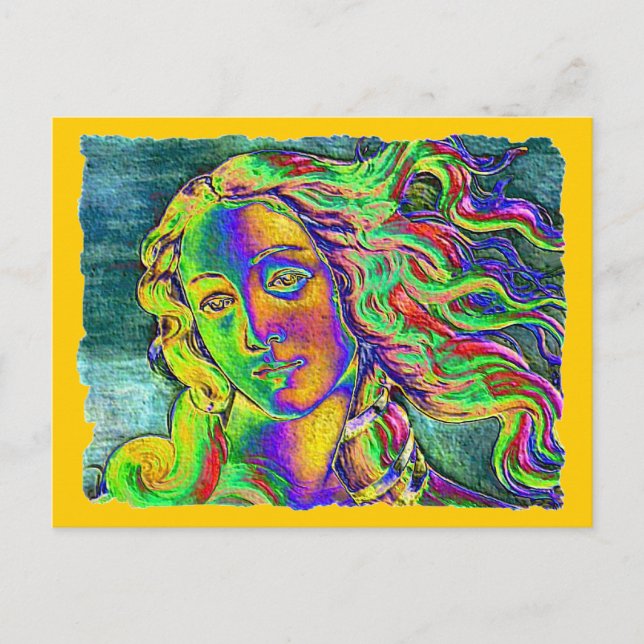 Geburt der Venus Rough Edge Postkarte (Vorderseite)