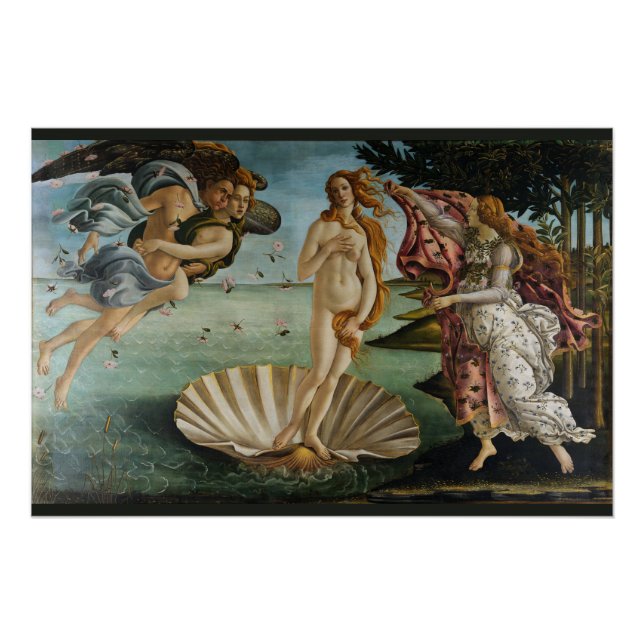 Geburt der Venus Sandro Botticelli Glossy Poster (Vorderseite)