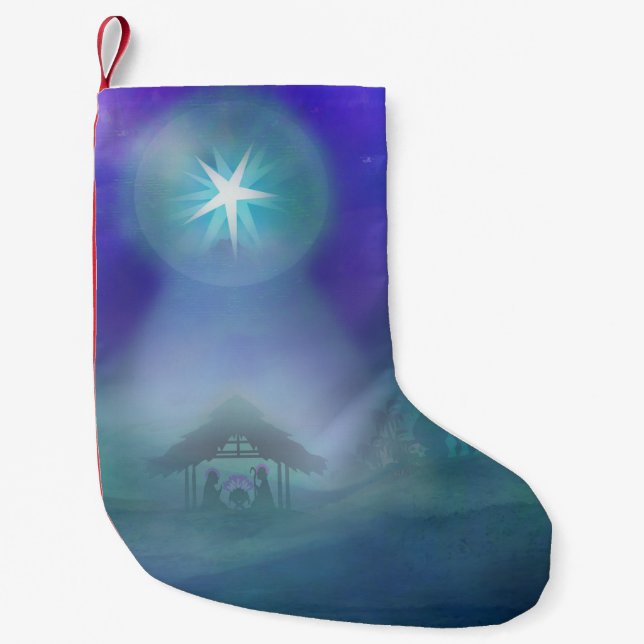 Geburt des Jesus-WeihnachtsStrumpfs Kleiner Weihnachtsstrumpf (Vorderseite)