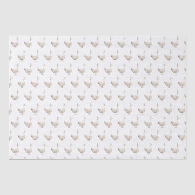 Geburt des Minimalistischen Albernen Gänse Seidenpapier (Vorderseite)