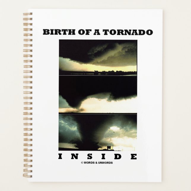 Geburt eines Tornados in der Meteorologie Planer (Vorderseite)