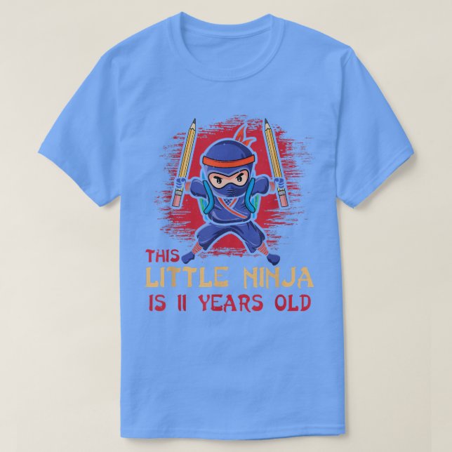 Geburt Geborenes Alter 11 Jahre alt Samurai Japan  T-Shirt (Design vorne)