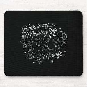 Geburt ist mein Dienst christliche Hebamme Doula G Mousepad