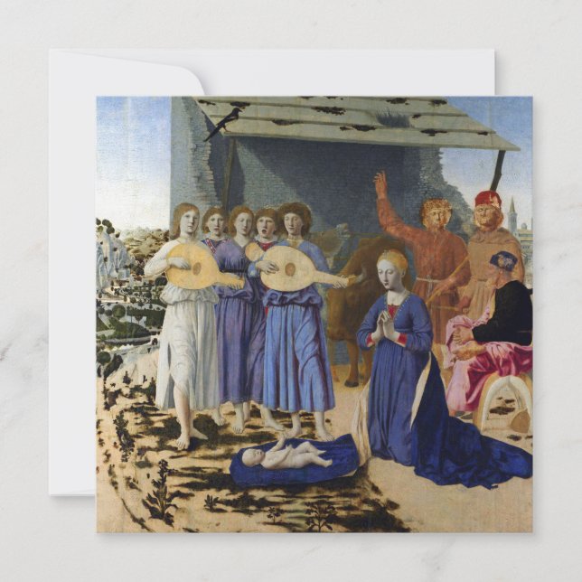 GEBURT JESU, ENGEL von PIERO DELLA FRANCESCA (Vorderseite)