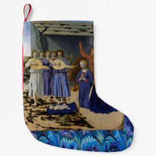 GEBURT JESU, ENGEL von PIERO DELLA FRANCESCA Kleiner Weihnachtsstrumpf