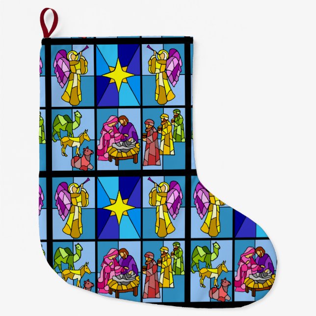 Geburt Jesu  Großer Weihnachtsstrumpf (Vorderseite)