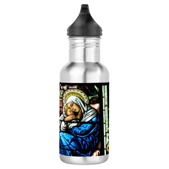 Geburt Jesusgläserfenster Trinkflasche (Rechts)