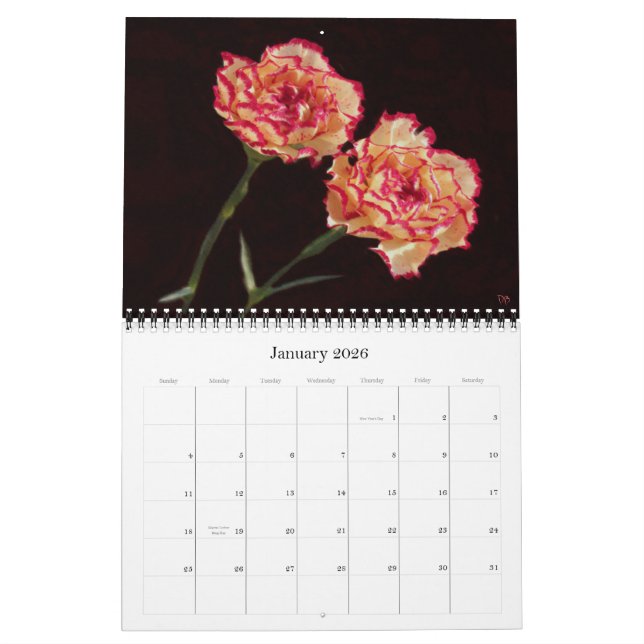 Geburt-Monat Blumenkalender Kalender (Jan 2026)