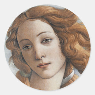 Geburt nahen hohen Kopfes Venus Runder Aufkleber