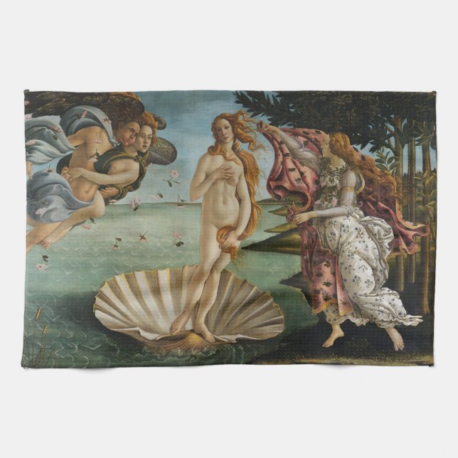 Geburt von Venus - Sandro Botticelli Handtuch (Horizontal)
