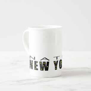 Gebürtige New Yorker Prozellantasse