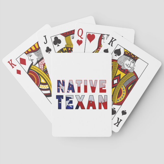Gebürtige Texan-Flagge Spielkarten (Rückseite)