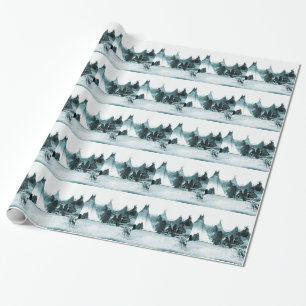Gebürtige Ureinwohner-Lager 1890s Geschenkpapier