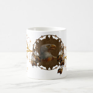 Gebürtiger Amerikaner-Adler-Entwurfs-Schalen-Tass Kaffeetasse
