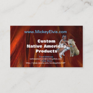 Gebürtiger Amerikaner-Visitenkarte Visitenkarte