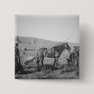 Gebürtiger AmerikanerCreeleute des Westerns Button