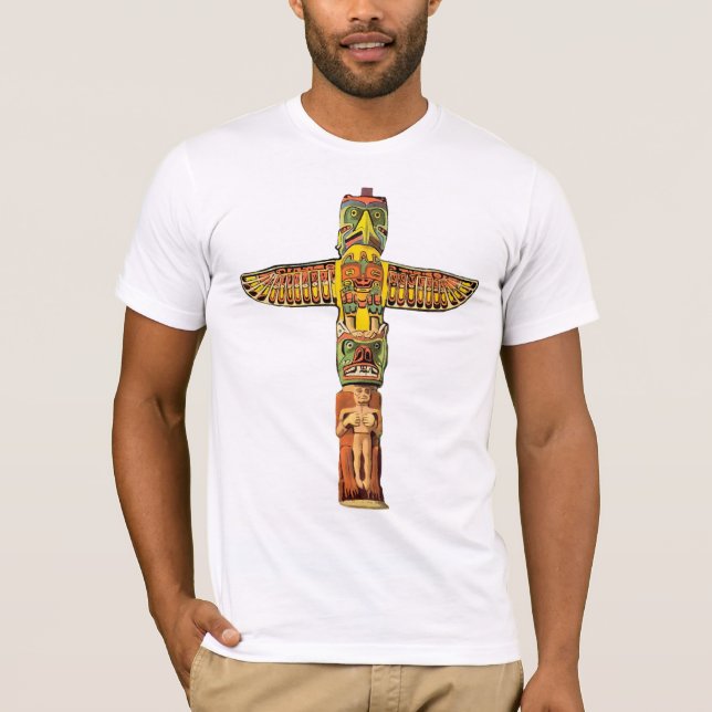 Gebürtiger Amerikanerthunderbird-Totem-Pole-Shirt T-Shirt (Vorderseite)