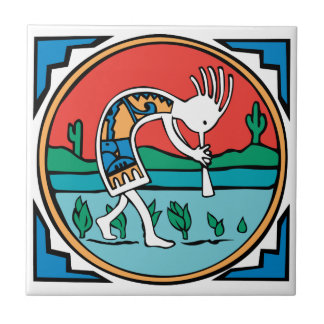 Gebürtiger amerikanischer Ureinwohner Kokopelli Fliese