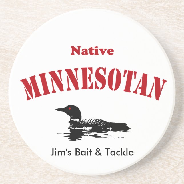Gebürtiger Minnesotan - kundenspezifische Getränkeuntersetzer (Vorne)