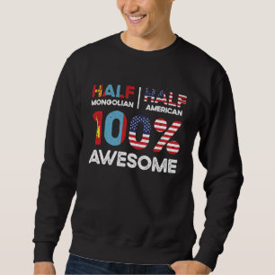Gebürtiger Mongolei Mongolei Amerikaner USA Staats Sweatshirt