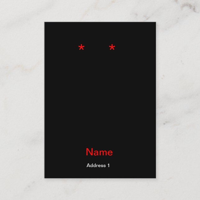 Gebürtiger Pferdeohrringfreier raum Visitenkarte (Vorderseite)