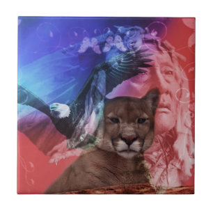 Gebürtiger Ureinwohner-Leiter Fliese