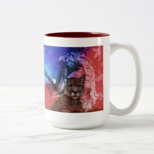 Gebürtiger Ureinwohner-Leiter Zweifarbige Tasse