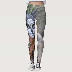 Gebürtiger Zuckerschädel Leggings