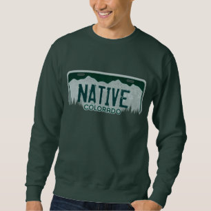 Gebürtiges Colorado-Lizenzplatten-Typsweatshirt Sweatshirt