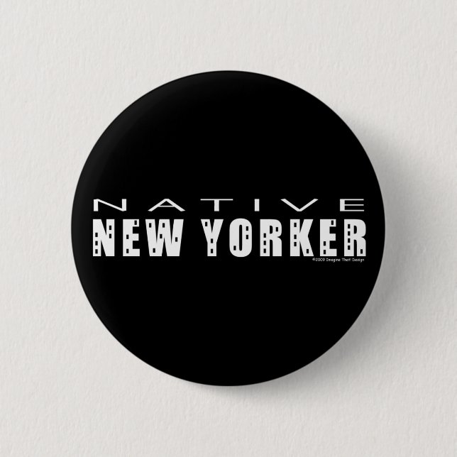 Gebürtiges neues Yorker_Button Button (Vorderseite)