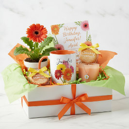 Geburtmonat Blume April personalisierter Schlamm Tasse