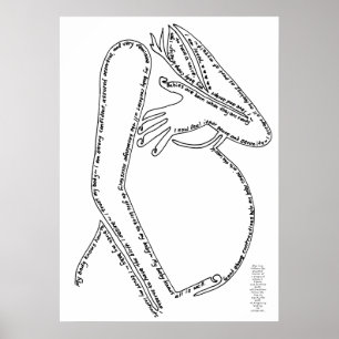Geburts-Bestätigungs-Linie Kunst Poster