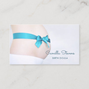 Geburts-Doula mit Blauem Band Visitenkarte