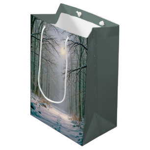 Geburts Fußspuren in einem von Mondlicht beleuchte Mittlere Geschenktüte