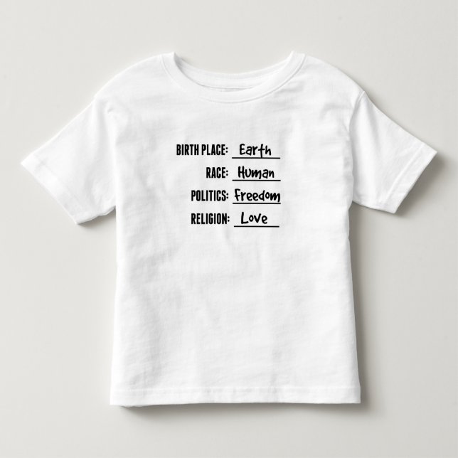 GEBURTS-PLATZ-ERDShirt FÜR KLEINKINDER Kleinkind T-shirt (Vorderseite)